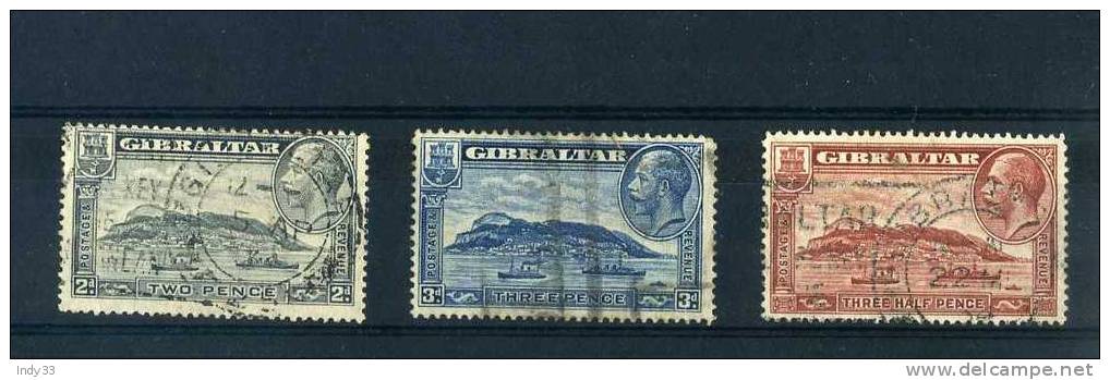 - GIBRALTAR . TIMBRES DE  GEORGE V  . OBLITERES - Gibraltar