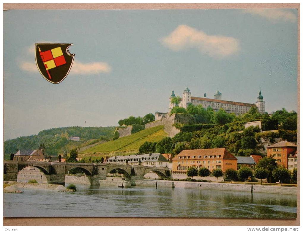 Festung Marienburg Mit Alter Mainbrücke Und Main, Brücke Bridge Pont - Wuerzburg