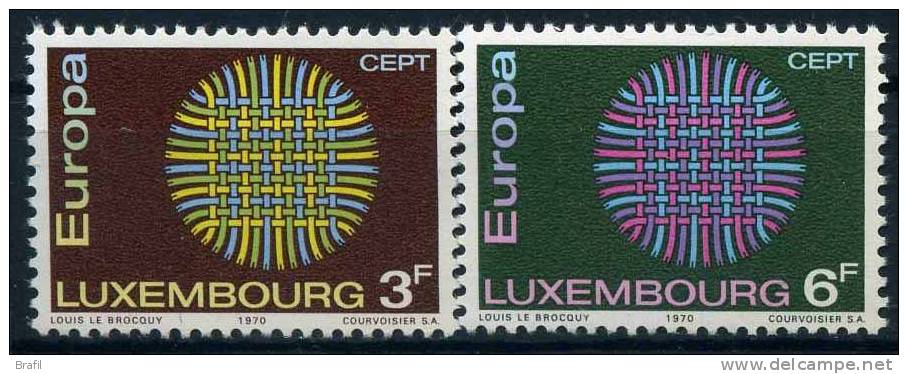 1970 Lussemburgo, Europa , Serie Completa Nuova (**) - Nuevos