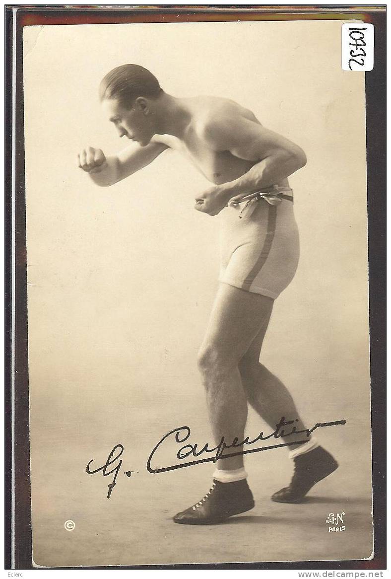 BOXE - G. CARPENTIER, BOXEUR FRANCAIS - TB - Pugilato