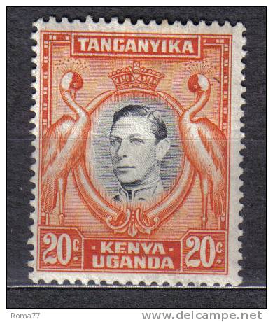 SS5998 - KENYA UGANDA & TANGANYKA 1938 , Giorgio VI  Il 20 Cent  * - Kenya, Uganda & Tanganyika