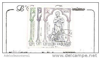 53421)n°3 Valori Vaticani - N°1026-28 - Usati - Used Stamps