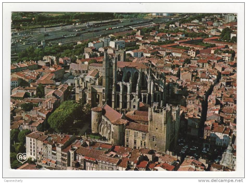 * CP Narbonne, Vue Aérienne Et Cathédrale St Just, Aude 11 * - Narbonne