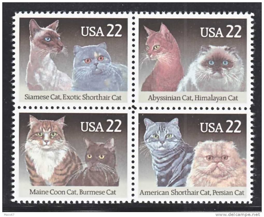 U.S. 2375a   **   FAUNA  CATS - Unused Stamps