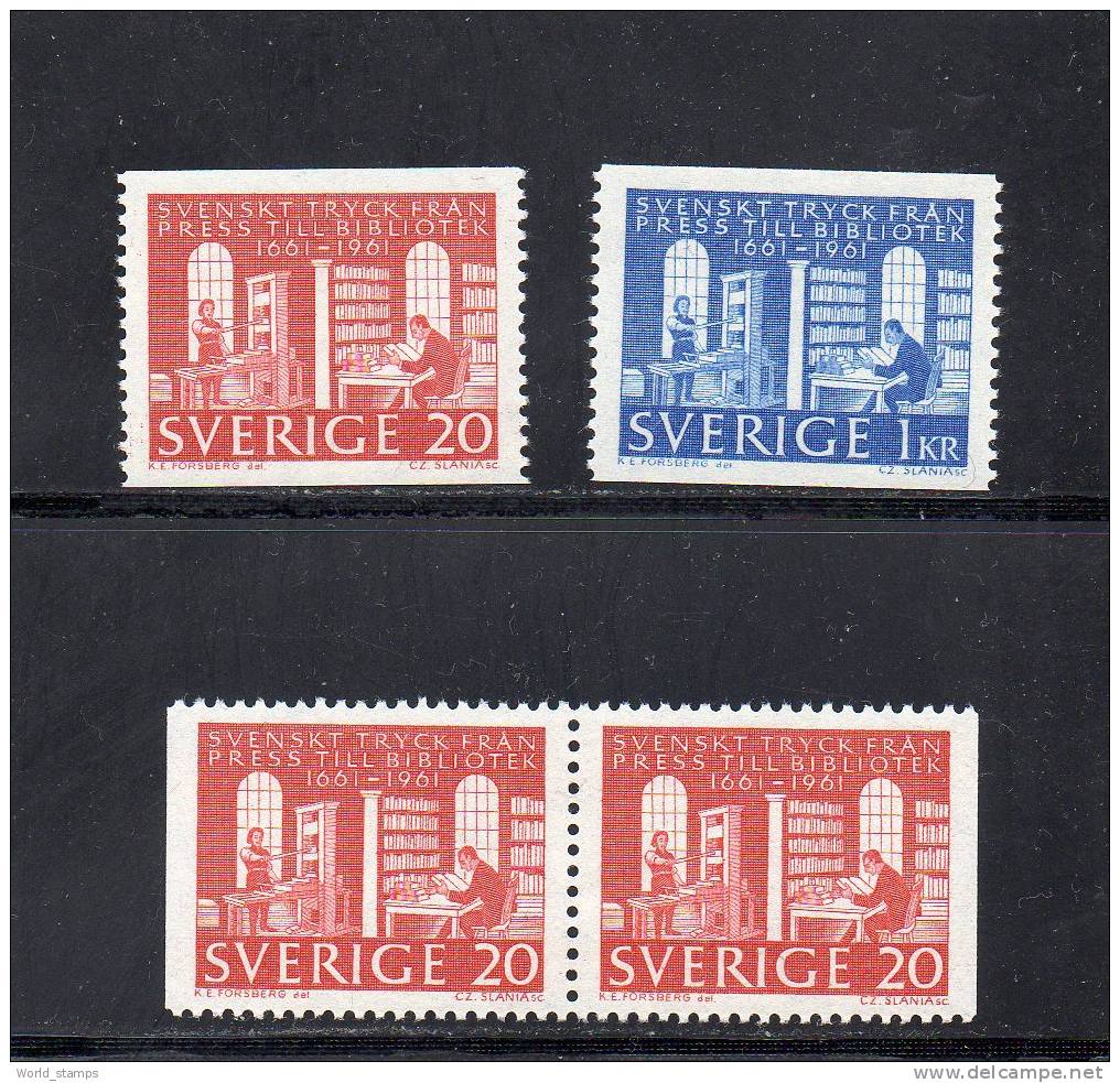 SVEZIA  1961 ** - Neufs