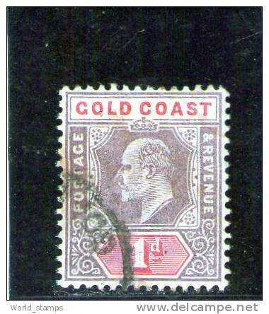 GOLD COAST 1902 USED WMK CROWN CA INVERTED - Côte D'Or (...-1957)