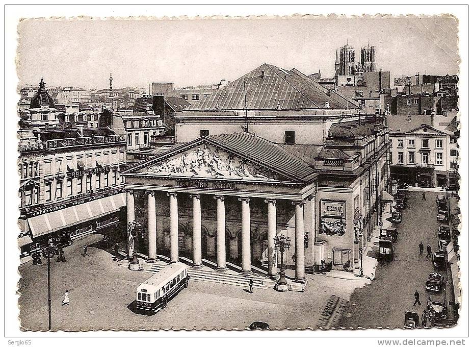 BRUSSELS-THEATRE ROYAL DE LA MONNALE-traveled - Prachtstraßen, Boulevards