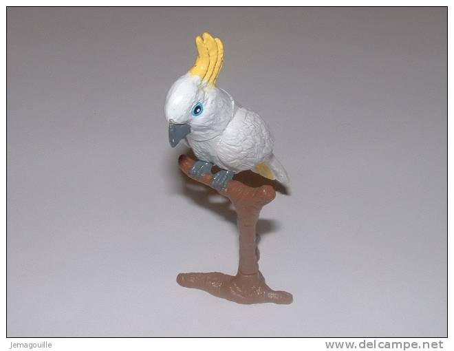 Figurine - Perroquet Blanc - Hauteur 6,5 Cm - Pájaros