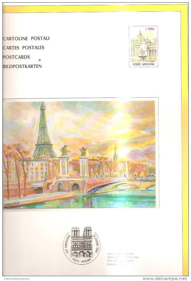 53251)volume Vaticano 1989 Con Tutte Le Emissioni Filateliche Dell'anno Con Foto ,illustrazioni , Delucidazioni Su Tutto - Collections