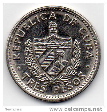 CUBA 3 PESOS 2002 - Cuba