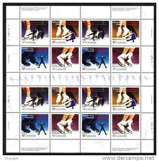 CANADA 2001 MICHEL No: 1973-76 MS  MNH - Pattinaggio Artistico