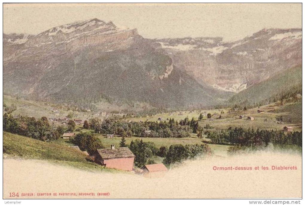 Carte Ancienne  DIABLERETS ORMONT-DESSUS - Ormont-Dessus 