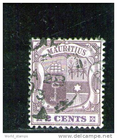 MAURITIUS 1904-7 USED WMK CROWN CA - Maurice (...-1967)