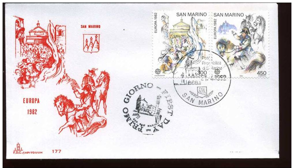 SAN MARINO 1982 - FDC -  EUROPA CEPT - FDC