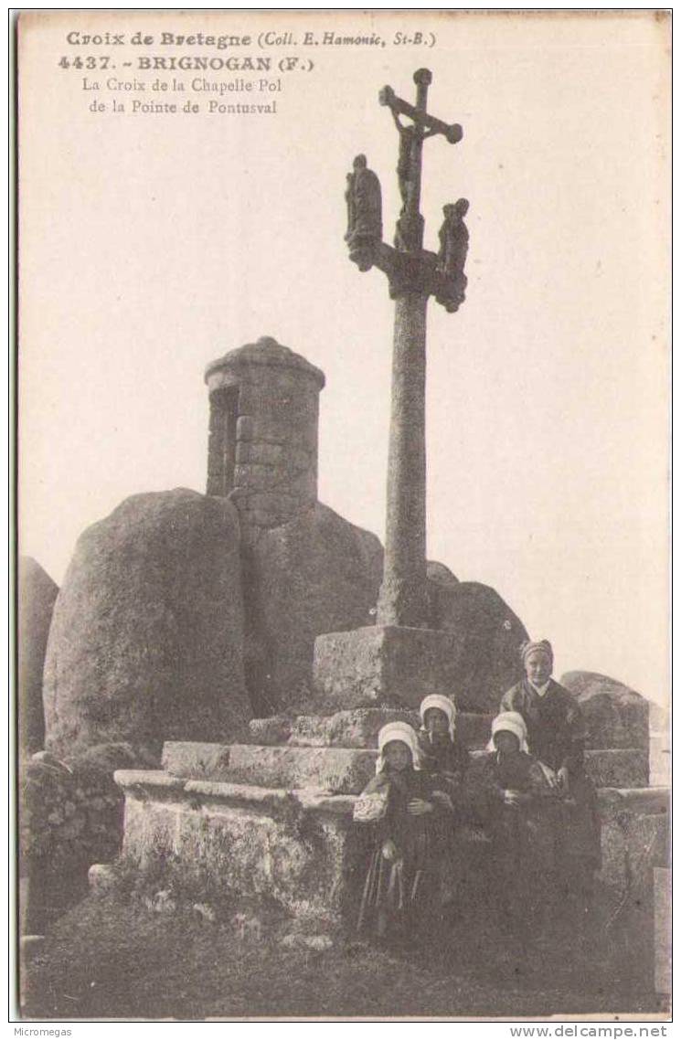 BRIGNOGAN - La Croix De La Chapelle Pol De La Pointe De Pontusval - Brignogan-Plage