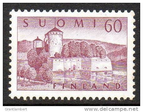 Finland 1956 Olavinlinna 60m MNH  SG 557 - Unused Stamps