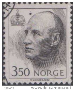 PIA - NOR - 1993 : Francobollo Ordinario - Re Harald V - (Yv 1074) - Used Stamps