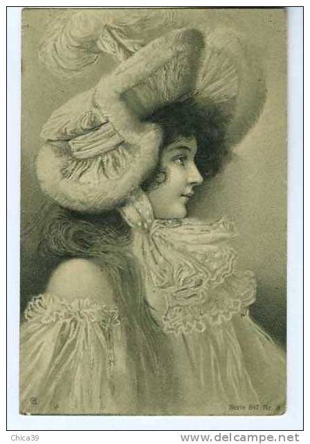 0155113  -  Femme    Art Nouveau    Genre Kirchner ??? - Before 1900