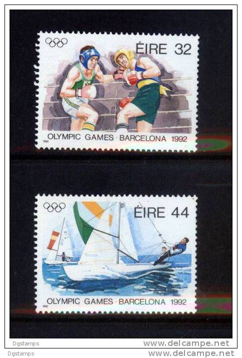 Irlanda 1992 Yv.785-786 Juegos Olímpicos De Barcelona: Boxeo, Vela. Ver Scan - Summer 1992: Barcelona