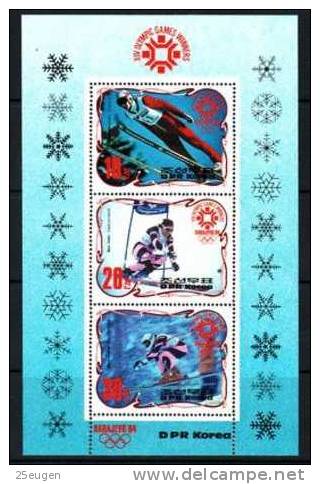 NORTH KOREA 1984 MICHEL NO : BL.176 MNH - Winter 1984: Sarajevo