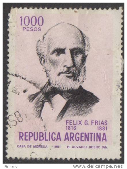 PIA - ARGENTINA - 1981 : 100° Della Morte Dell´aitore Ed Uomo Politico Felix G. Frias   -  (Yv  1256) - Gebraucht
