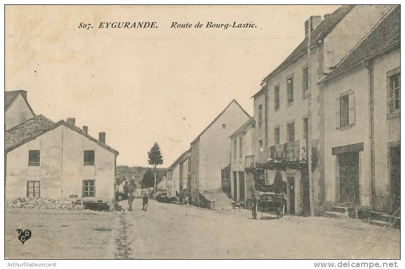 EYGURANDE -ROUTE DE BOURG LASTIC - Eygurande