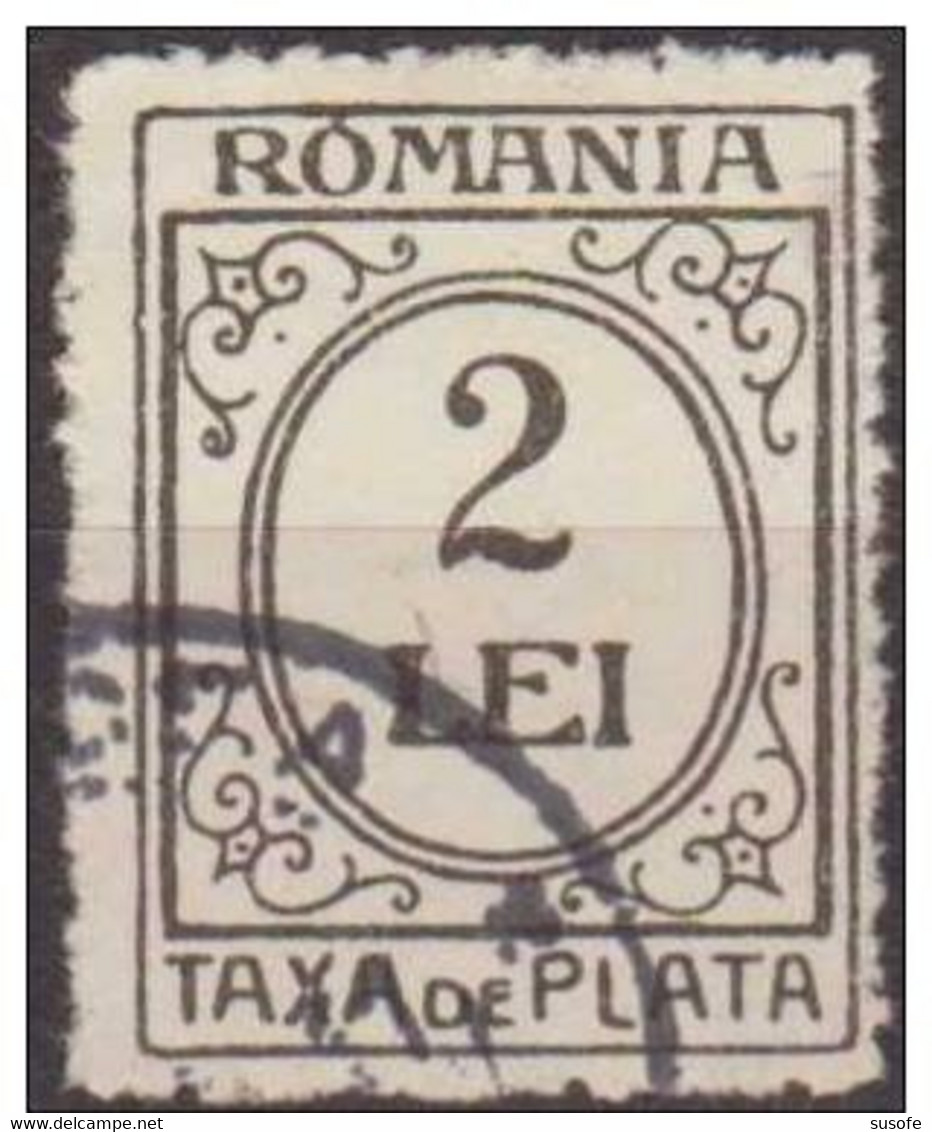 Rumania 1920 Scott J68 Sello º Portes Debidos Taxa De Plata Numeros Michel P59y Yvert T64 Romania Stamps Timbre Roumanie - Used Stamps