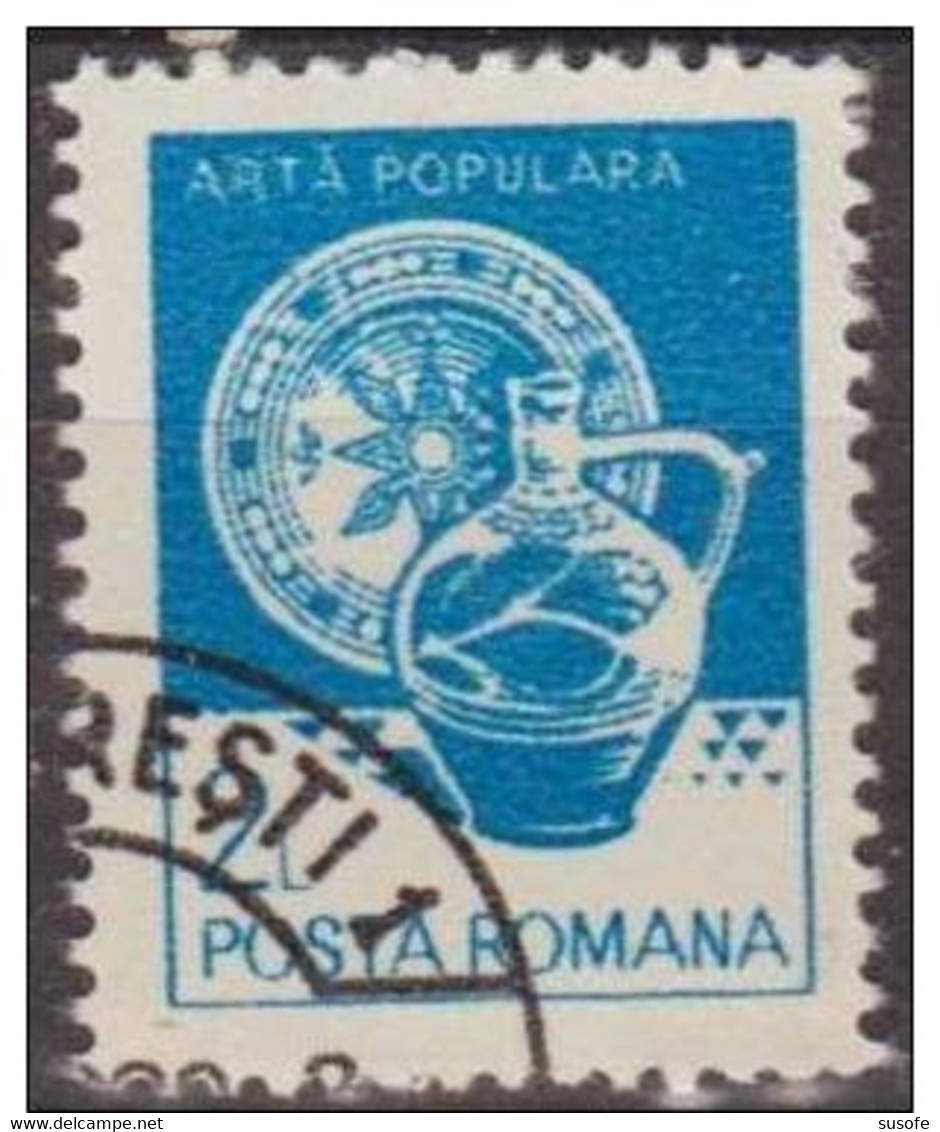 Rumania 1982 Scott 3105 Sello * Artesania Popular Plato Vama Michel 3918X Yvert 3421 Posta Romana Romania Stamps Timbre - Unused Stamps