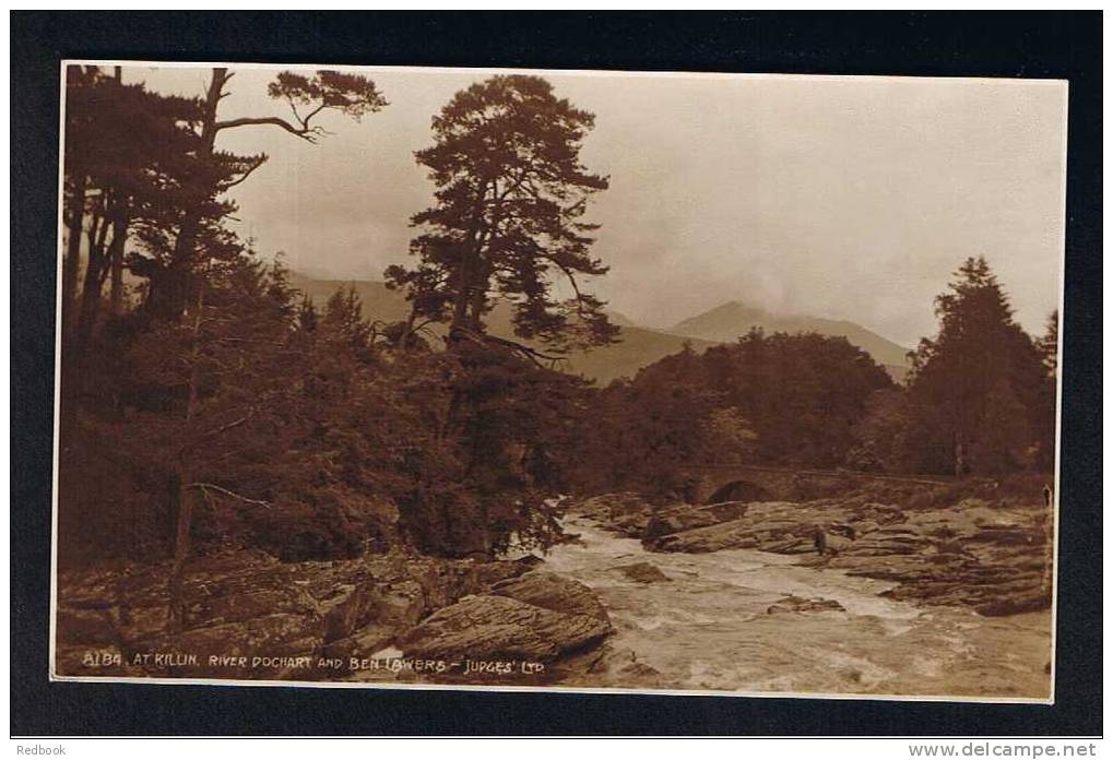 RB 687 - Judges Real Photo Postcard - At Killin River Dochart & Ben Lawers Stirlingshire Scotland - Stirlingshire