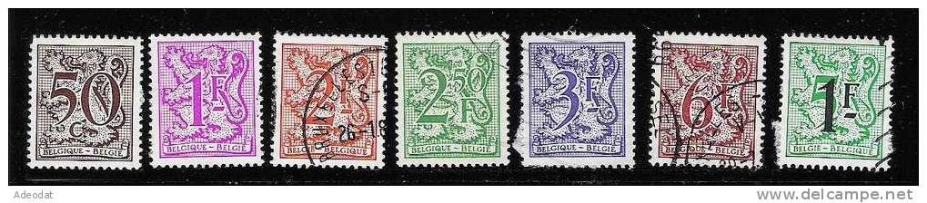 BELGIUM 1977 SCOTT 967...976 CANCELLED VALUE US  $1.20 - Used Stamps