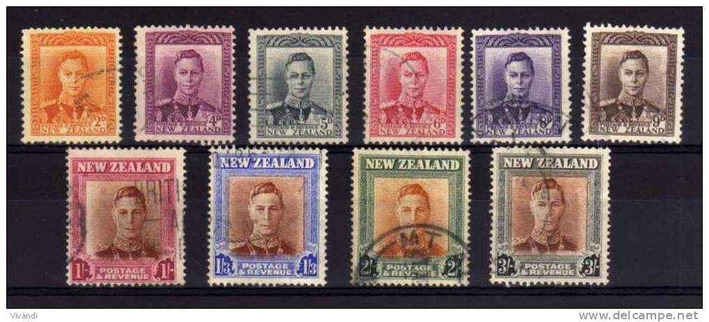 New Zealand - 1947 - Definitives - Used - Used Stamps