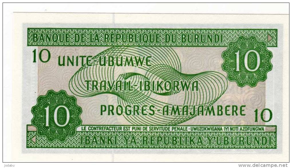 Billet Neuf De La République Du Burundi - Burundi