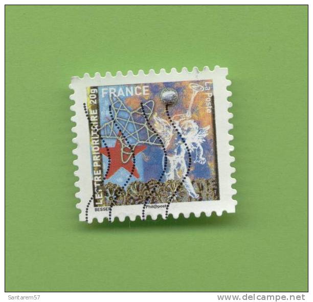 Timbre Oblitéré Mint Stamp Selo Carimbado Meilleurs Voeux Timbre N° 1 FRANCE 2010 - Gebraucht