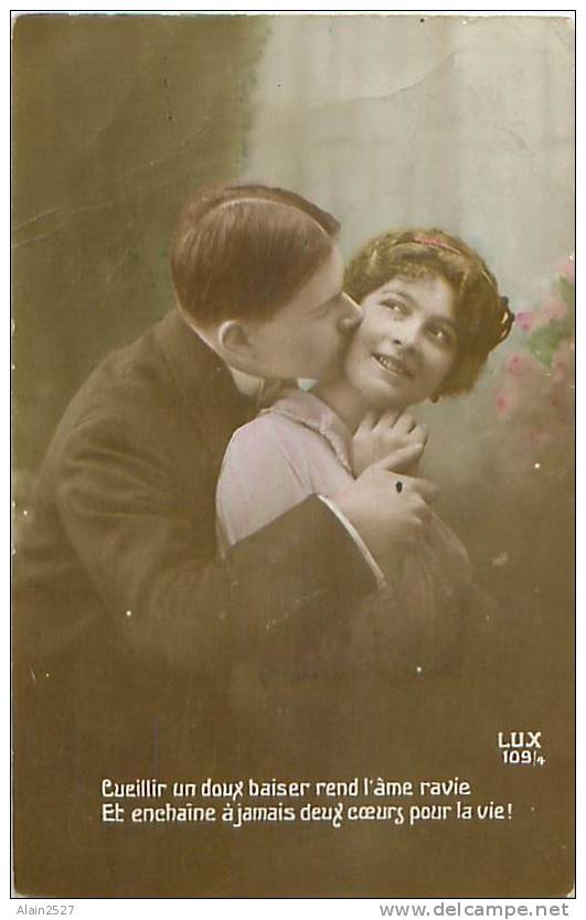 Cueillir Un Doux Baiser Rend L'âme Ravie ... (Lux.  109/4) - Couples
