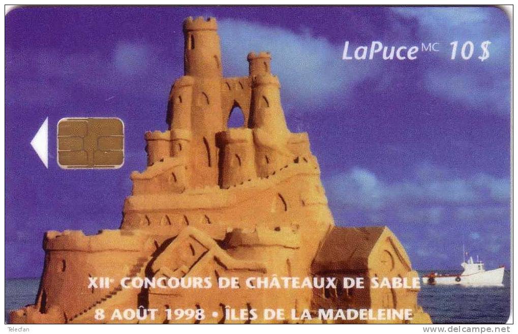 CANADA LA PUCE TELEBEC 10$ UT CONCOURS DE CHATEAUX DE SABLE - Canada