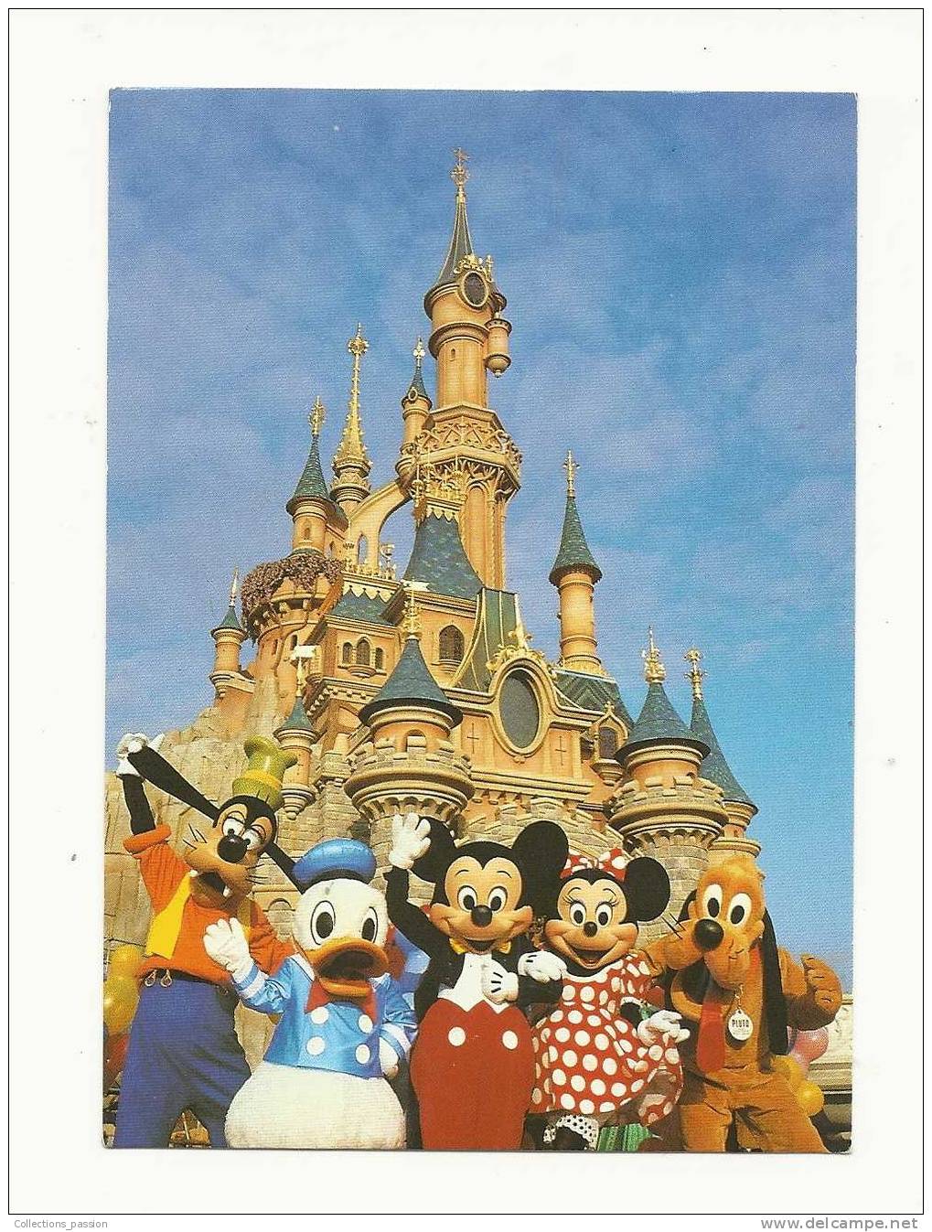 Cp, Disney, Disland Paris, LLe Château De La Belle Au Bois Dormant, Voyagée 1995 - Disneyland