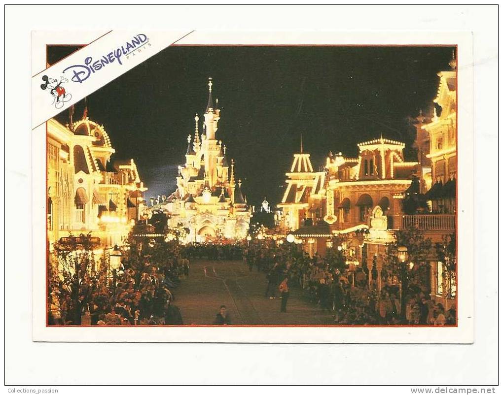 Cp, Disney, Disland Paris, Main Street, Usa, Voyagée 1995 - Disneyland