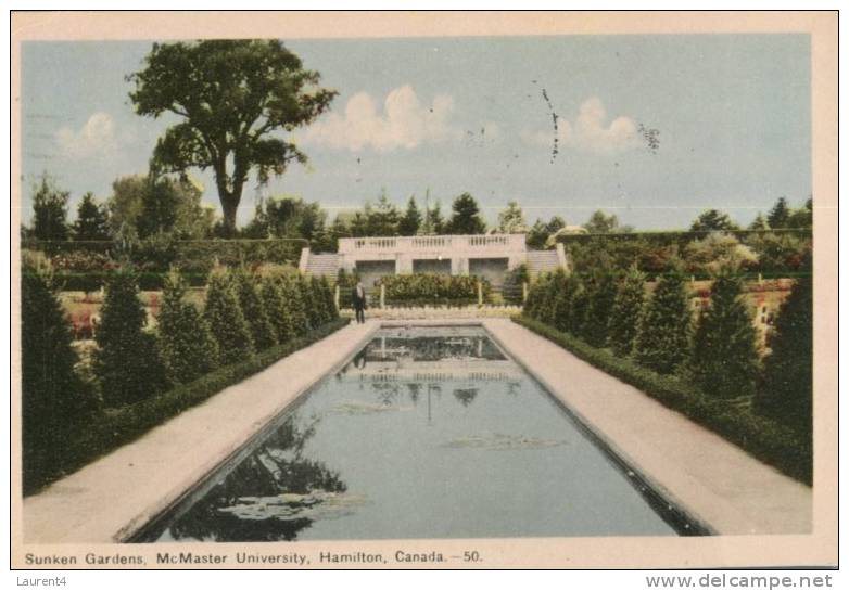(101) Canada Old Postcard - Carte Ancienne Du Canada - Hamilton Sunken Gardens - Hamilton