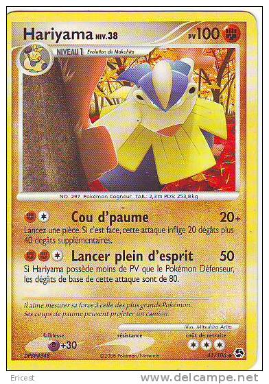 -- CARTE POKEMON HARIYAMA NIV 38 41/106 BON ETAT - Altri & Non Classificati