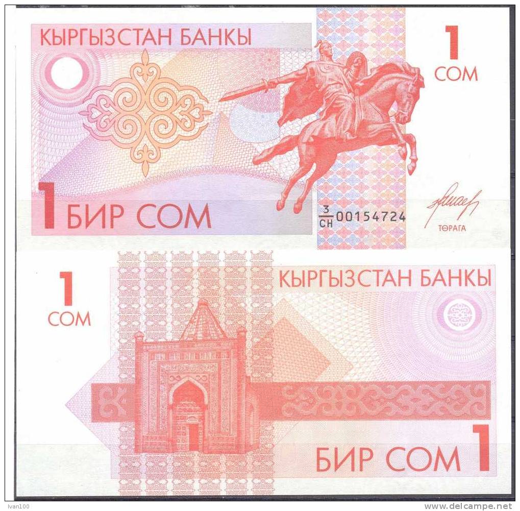 1993. 1S/1993, P-4, UNC - Kirghizistan