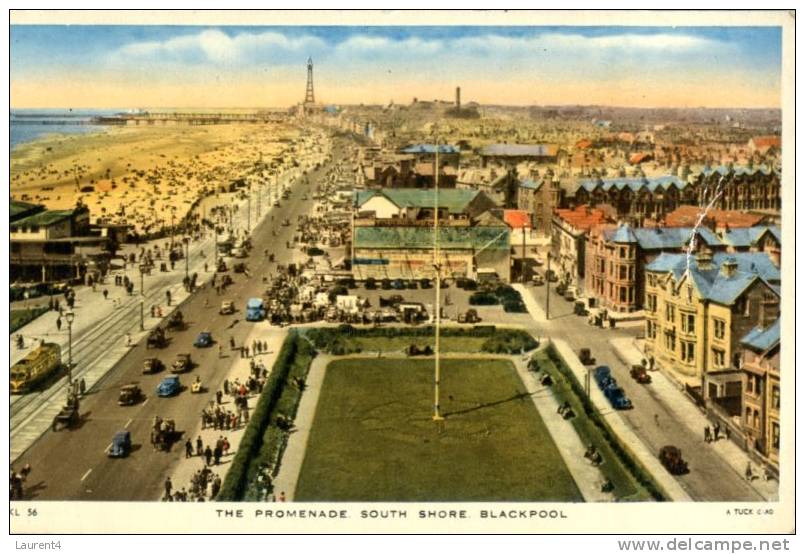 (668) Old UK - Carte Ancienne D´Angleterre - Blackpool Promenade - Blackpool