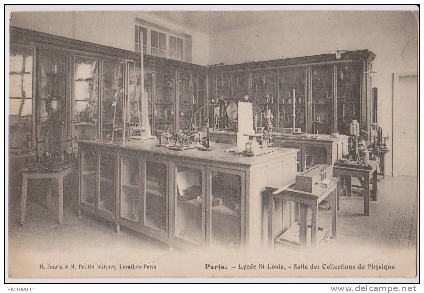 PARIS 75 LYCEE SAINT LOUIS SALLE DES COLLECTIONS DE PHYSIQUE RARE !!! BELLE CARTE - Education, Schools And Universities