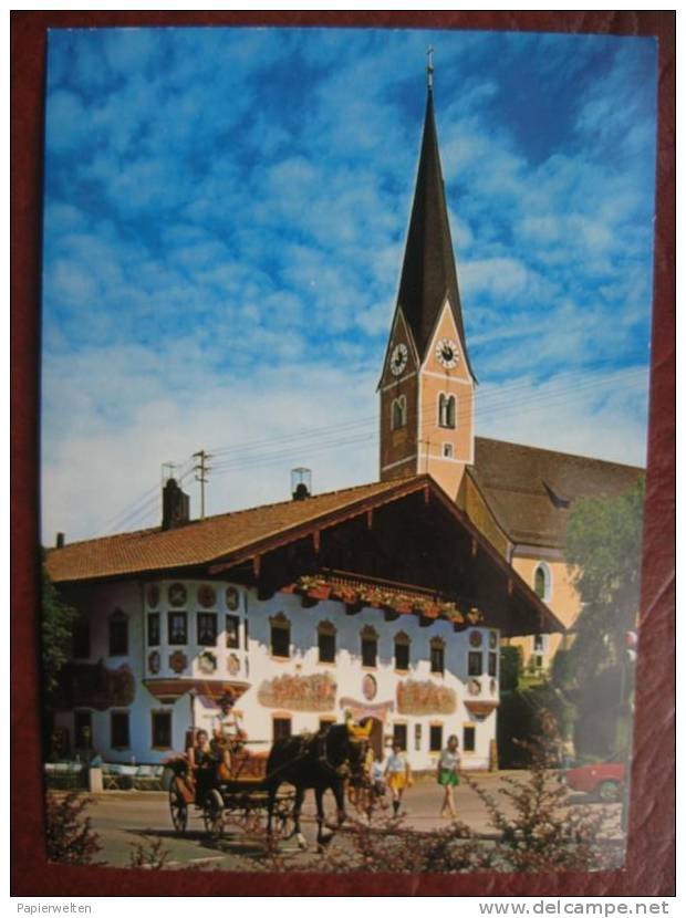 Bernau Am Chiemsee - Kutsche Vor Gasthof - Chiemgauer Alpen