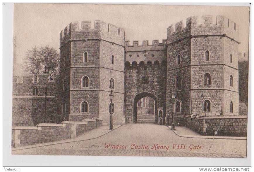 ANGLETERRE WINDSOR CASTLE HENRI VIII GATE BELLE CARTE - Windsor Castle