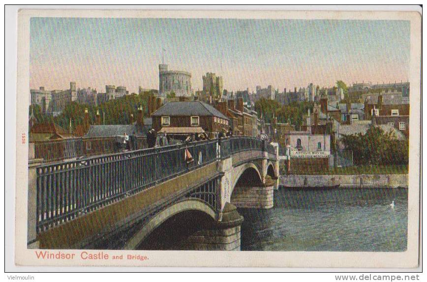 ANGLETERRE WINDSOR CASTLE AND BRIDGE PEACOCK SERIES BELLE CARTE - Windsor Castle