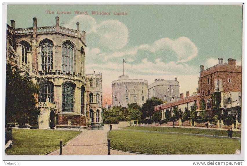 ANGLETERRE WINDSOR CASTLE THE  LOWER WARD BELLE CARTE - Windsor Castle