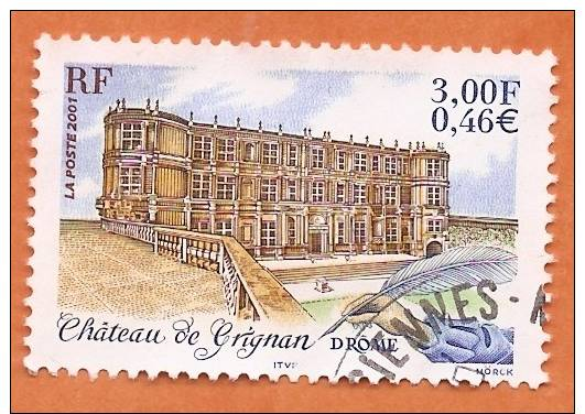 FR 3415 Château De Grignan 2001 - Used Stamps