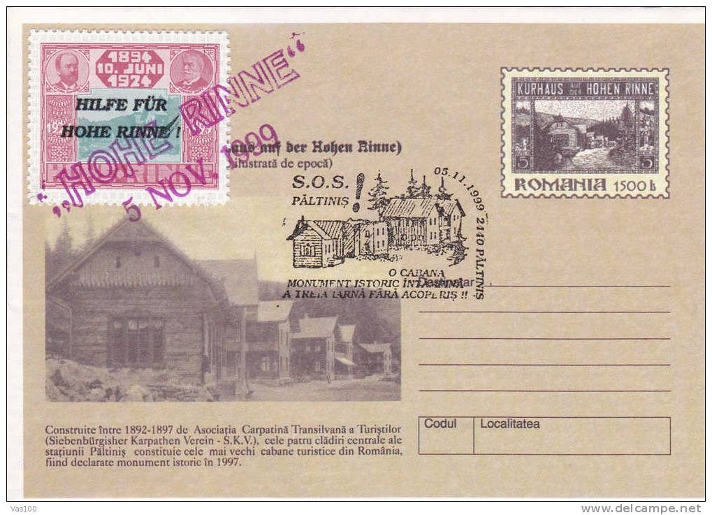 Local Post HOHE RINNE 1994-99 Covers 3X Cinderellas Stamps Special Cancell Stationery Romania. - Lokale Uitgaven