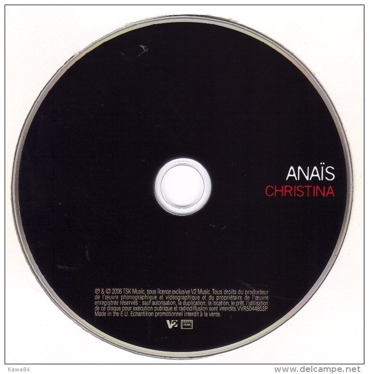 CDS   Anaïs  "  Christina  "  Promo - Collectors