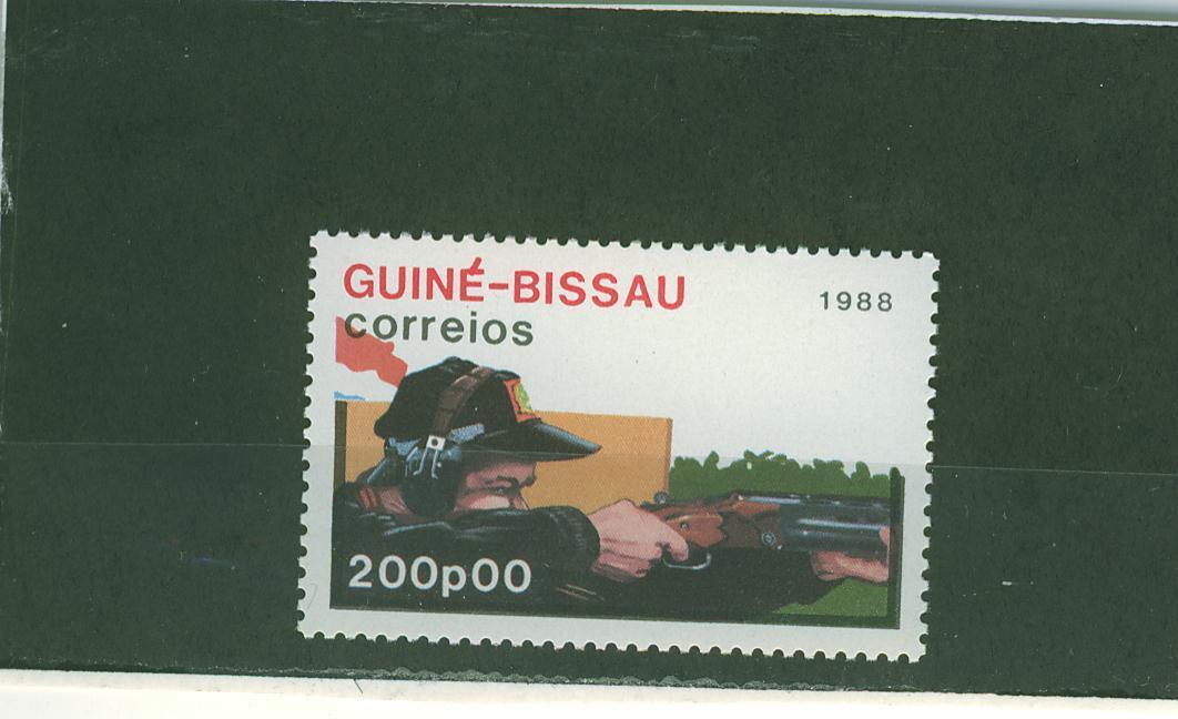 T0208 Tir 428 Guiné Bissau 1988 Neuf ** Jeux Olympiques De Seoul - Shooting (Weapons)